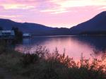 Vibrant sunset colors blanket the skies above the Wrangell Narrows and the mouth of Petersburg Creek in the fall of 2009. Supporters of a electrical power line to Kake are looking at several options for crossing these water bodies between Mitkof and Kupreanof Islands.